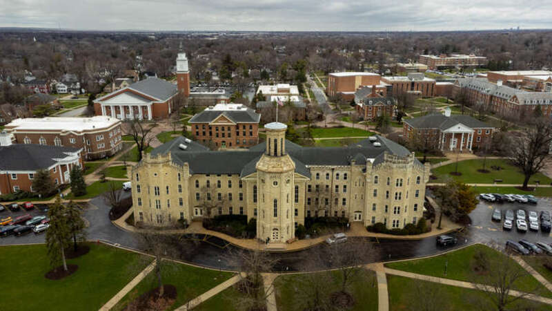 Blanchard Hall at Wheaton College in Wheaton, IL.