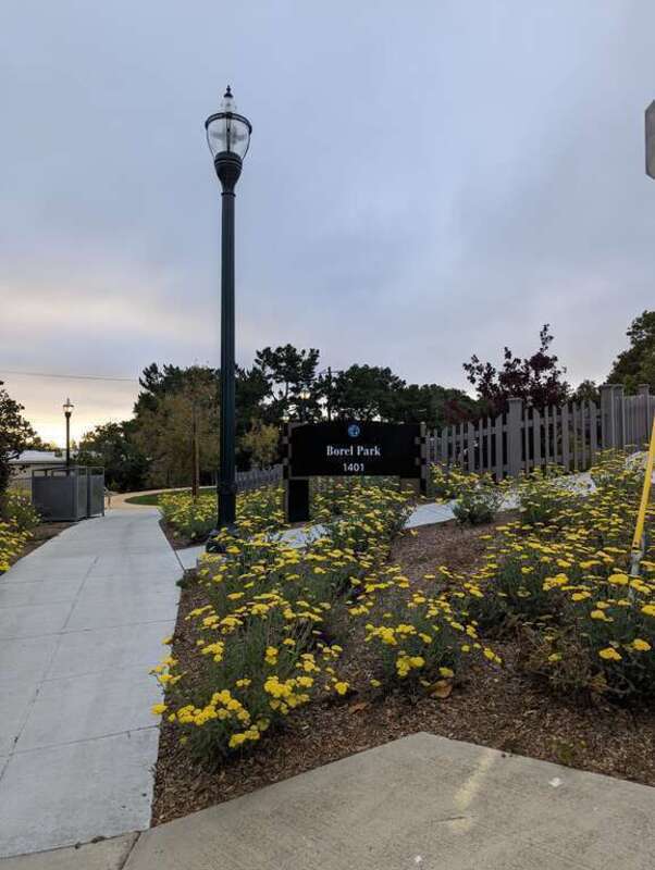 Borel Park is a small city park next to Borel Middle School in San Mateo, California