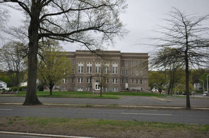 The former Bristol High School, Bristol, Connecticut.