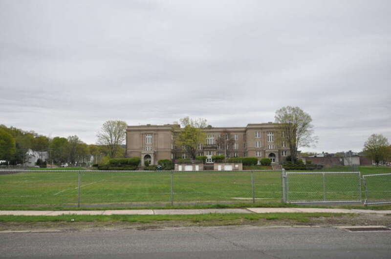 The former Bristol High School, Bristol, Connecticut.