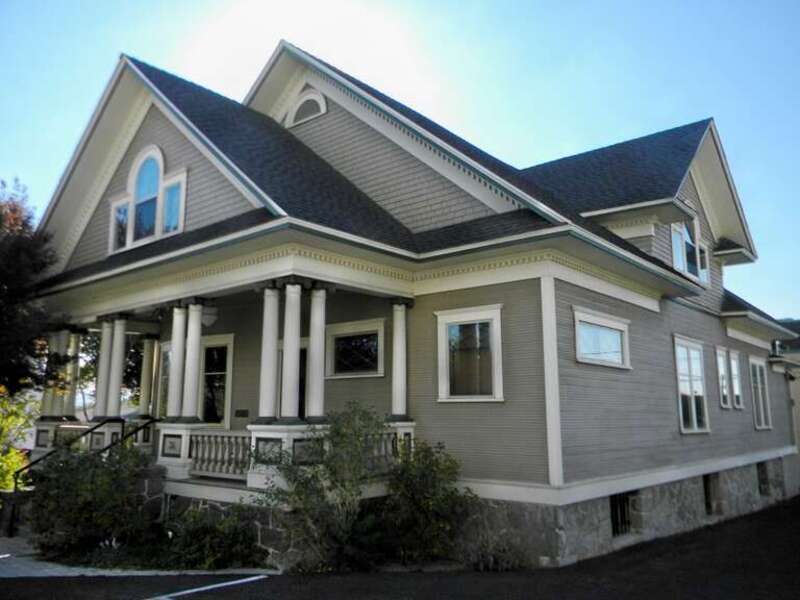 Charles H. Burke House  Site is used for professional offices and is surrounded by commercial development.