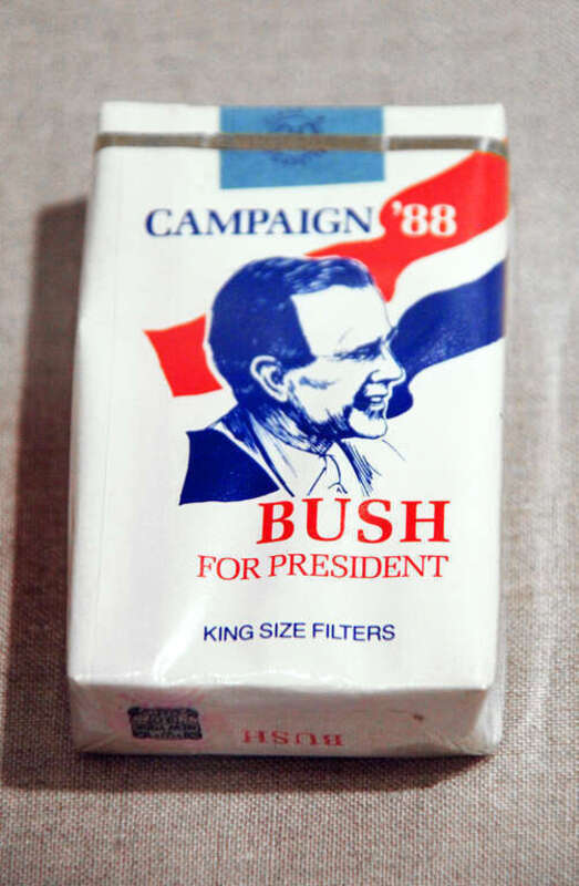 Bush 1988 cigarettes - Richard Nixon Presidential Library and Museum