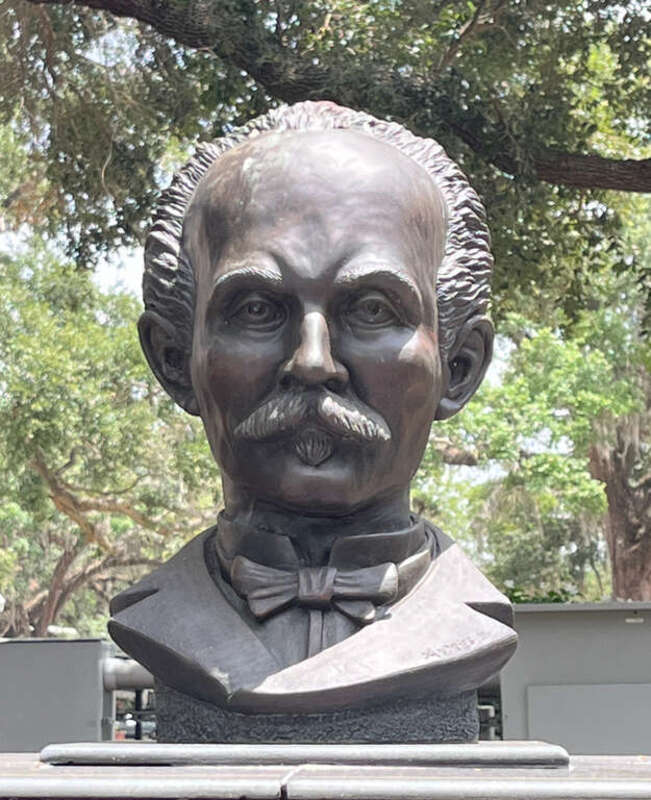 Bust of José Martí,  Orlando (May 2023).