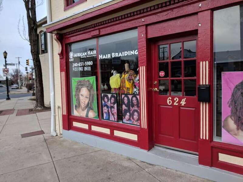 CMT African Hair Braiding &amp; Boutique in Downtown Frederick, Maryland.