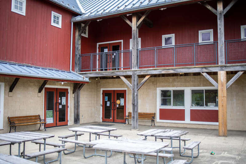Photo taken of the Carriage Hill MetroPark Visitor Center in Huber Heights, Ohio.