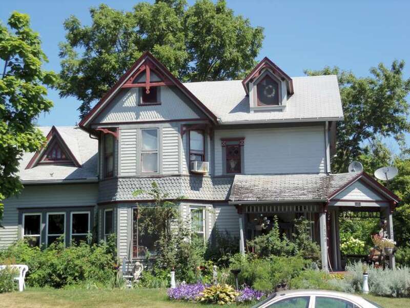 Charles Whitaker House in Davenport, Iowa.  Listed on the National Register of Historic Places.