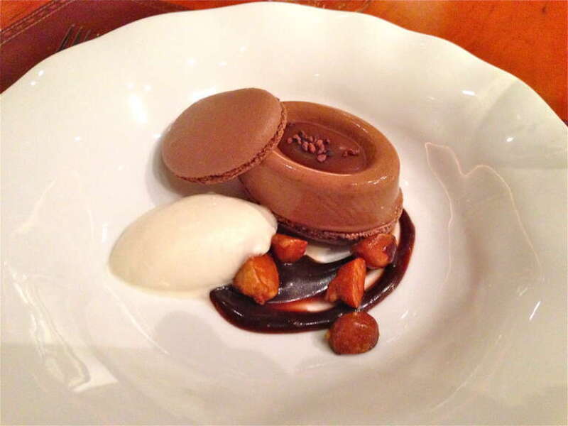 Hot Fudge and Candied Macadamia Nuts. Gramercy Tavern. Bridal Shower Lunch. October 13th, 2013.