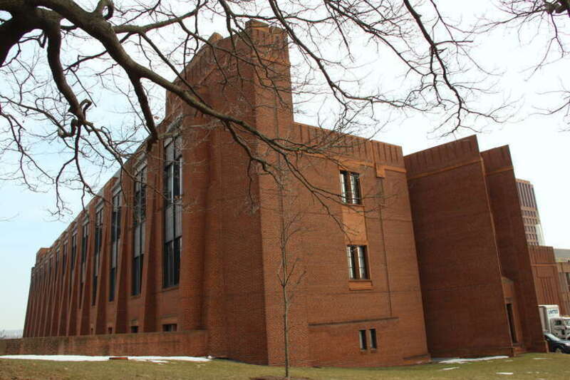 Class of 1954 Chemistry Research Building from Prospect Street, Science Hill, Yale University, New Haven, CT
