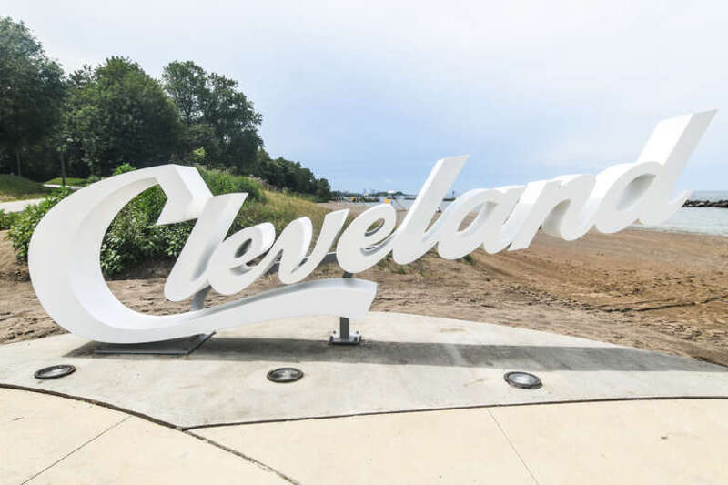 Cleveland Sign at Euclid Beach Park