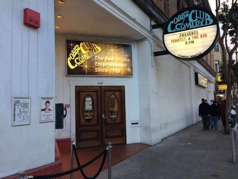 The entrance of Cobb's Comedy Club in San Francisco
