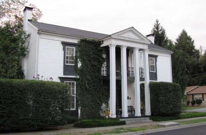 The Collier-Lane-Chrichlow House (500 N. Spring) in Murfreesboro, Tennessee, USA.  Built in 1850, this house is now listed on the National Register of Historic Places.