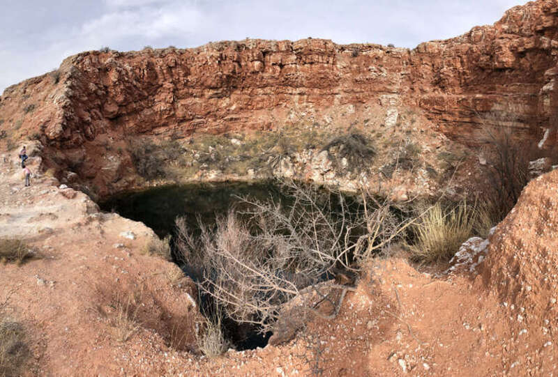 Seven Rivers Formation exposed at Cottonwood Lake, Bottomless Lakes State Park, New Mexico.