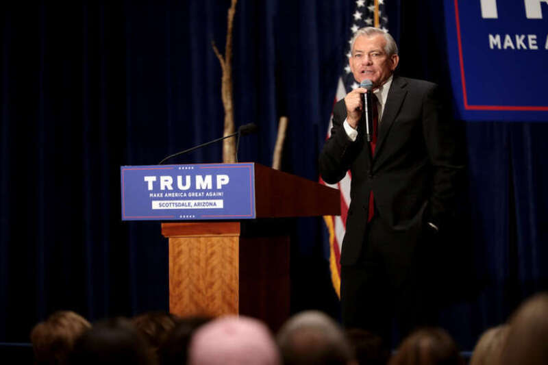 U.S. Congressman David Schweikert speaking with supporters at a "Make America Great Again" campaign rally at the Scottsdale Plaza Resort in Paradise Valley, Arizona.

Please attribute to Gage Skidmore if used elsewhere.