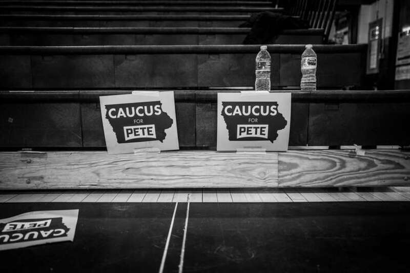 Some snaps from my home precinct - Des Moines 61 - as people gathered for the 2020 Democratic caucus, held at Merrill Middle School. In the interest of full disclosure the candidate I was supporting, U.S. Senator Amy Kloburchar, actually won my
