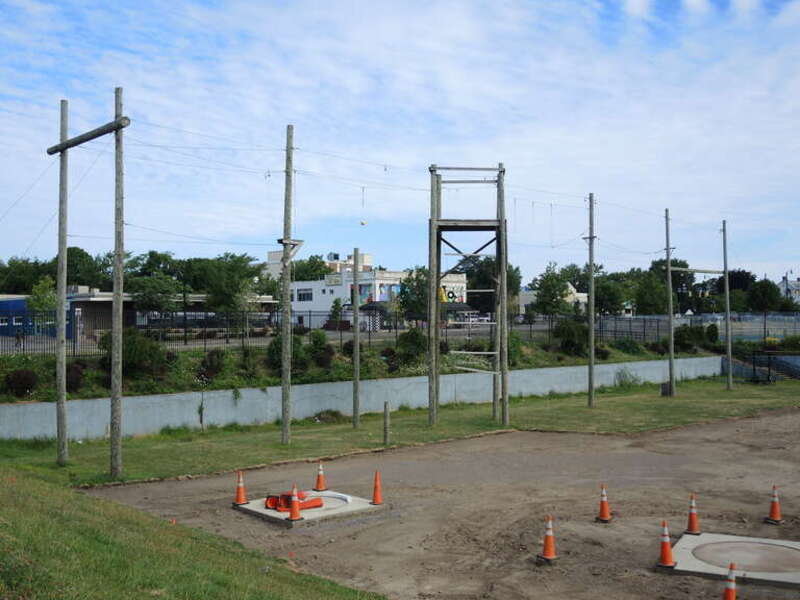 en:Climbing tower on the campus of en:East High School (Rochester, New York)