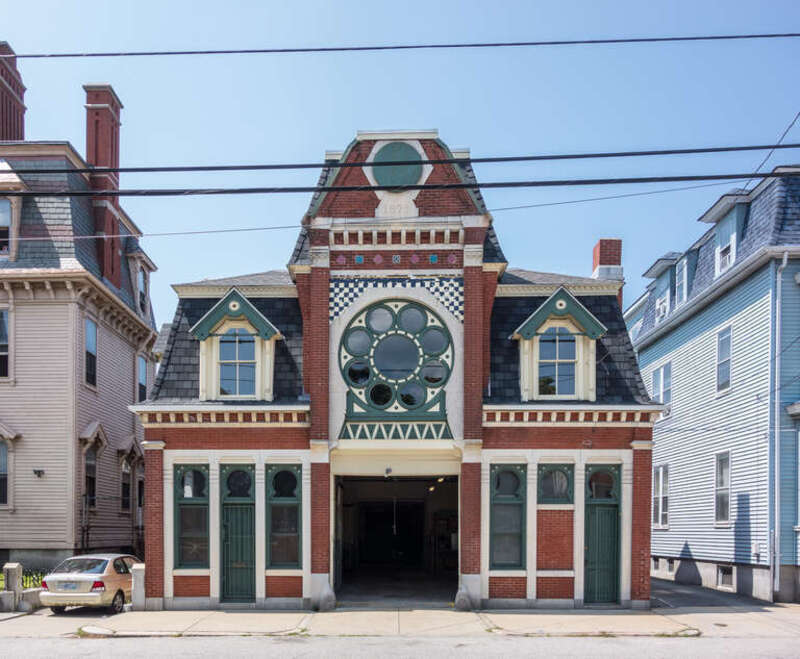 Eddy Estate Carriage House, aka The Barnaby Mansion Carriage House on Sutton Street, Providence. 1875. A contributing property to the Broadway–Armory Historic District.