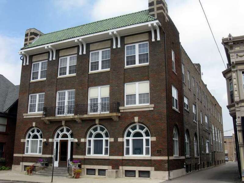 The historic Young Women's Christian Association Building in Elkhart, Indiana.