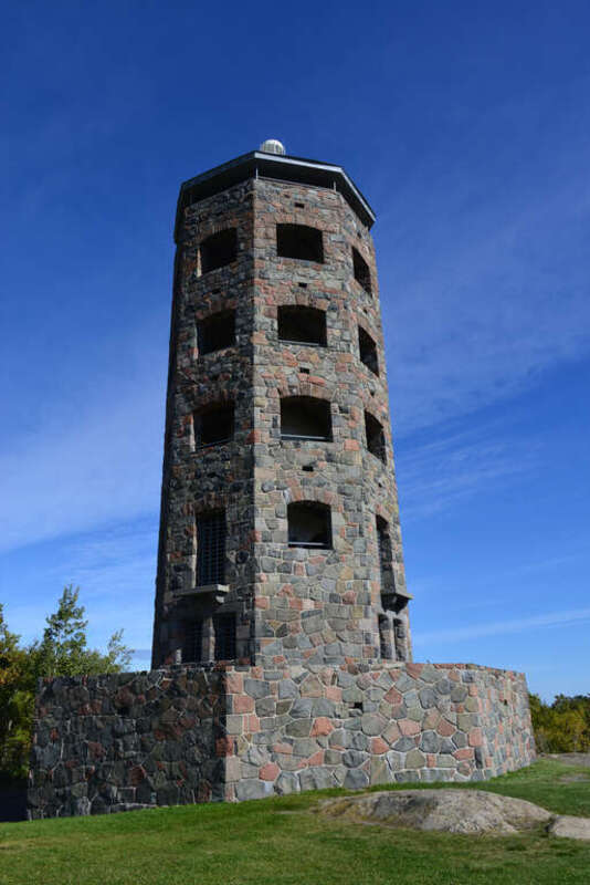 The recently-refurbished Enger Observation Tower in Enger Park, Duluth.
