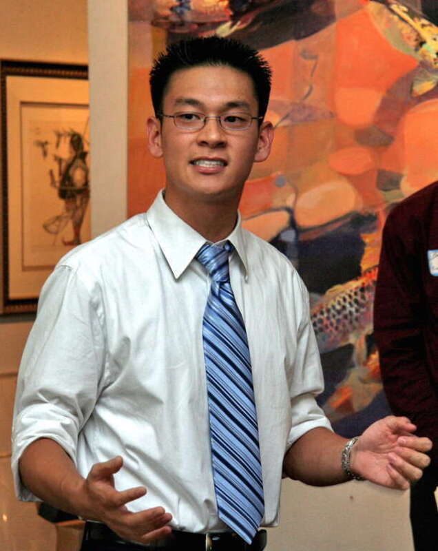 Evan Low campaigning for Campbell City Council.