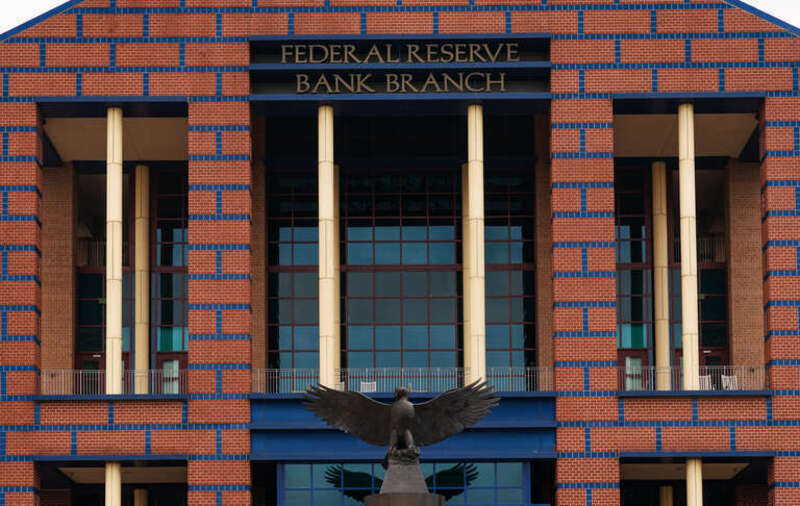 The Federal Reserve Bank in Houston, Texas, one of the three branches of the Federal Reserve Bank of Dallas. This branch is on Allen Parkway in the Fourth Ward.
