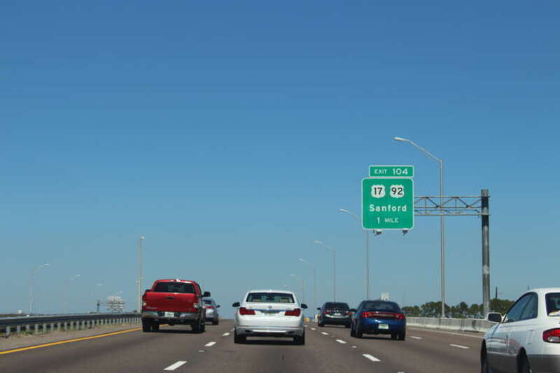 Florida I4eb Exit 104 1 mile, Sanford, Seminole County, Florida