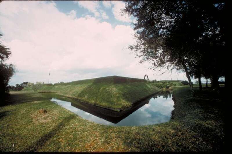 Moat and earthworks
Fort Caroline National Memorial was created to memorialize the Sixteenth Century French effort to establish a permanent colony in Florida. After initial exploration in 1562, the French established "la Caroline" in June 1564.