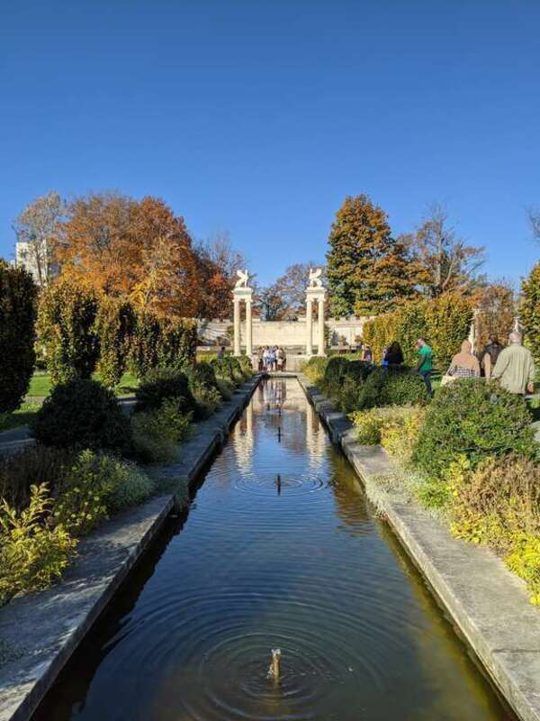 Untermeyer Fountain at Untermeyer Gardens in Yonkers, NY. Taken November 2020.