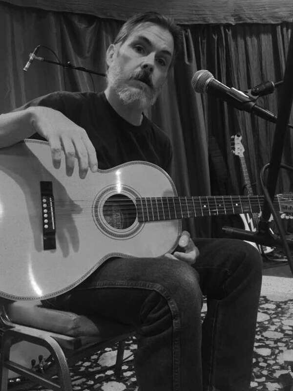 Sound check before gig.