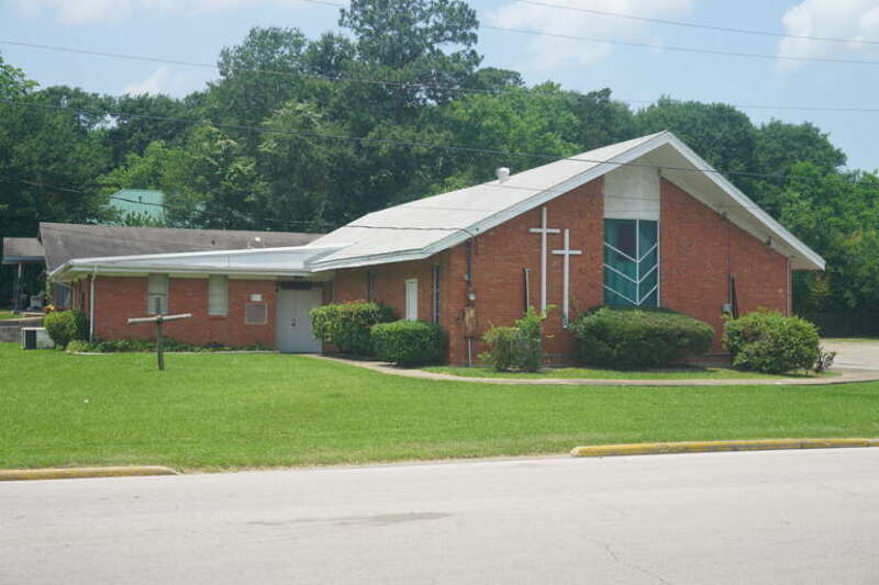St. James United Methodist Church in Huntsville, Texas (United States).