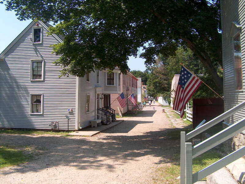 A view of Jefferson Street within the Strawberry Banke historic district, Portsmouth