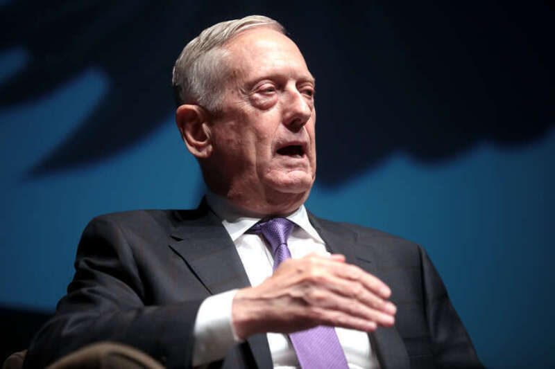 Former Secretary of Defense of the United States James Mattis speaking at the 2020 John J. Rhodes Lecture hosted by Barrett, the Honors College at Arizona State University at the Tempe Center for the Arts in Tempe, Arizona.

Please attribute to Gage