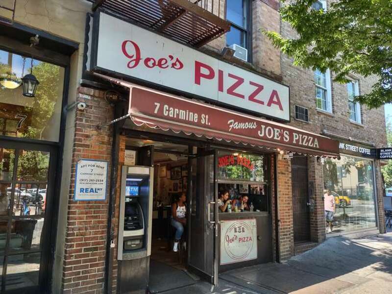 Looking north at Famous Joe's on a hot sunny afternoon