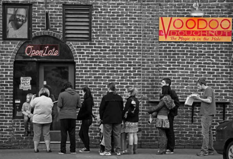 Voodoo Doughnut in Portland, Oregon.