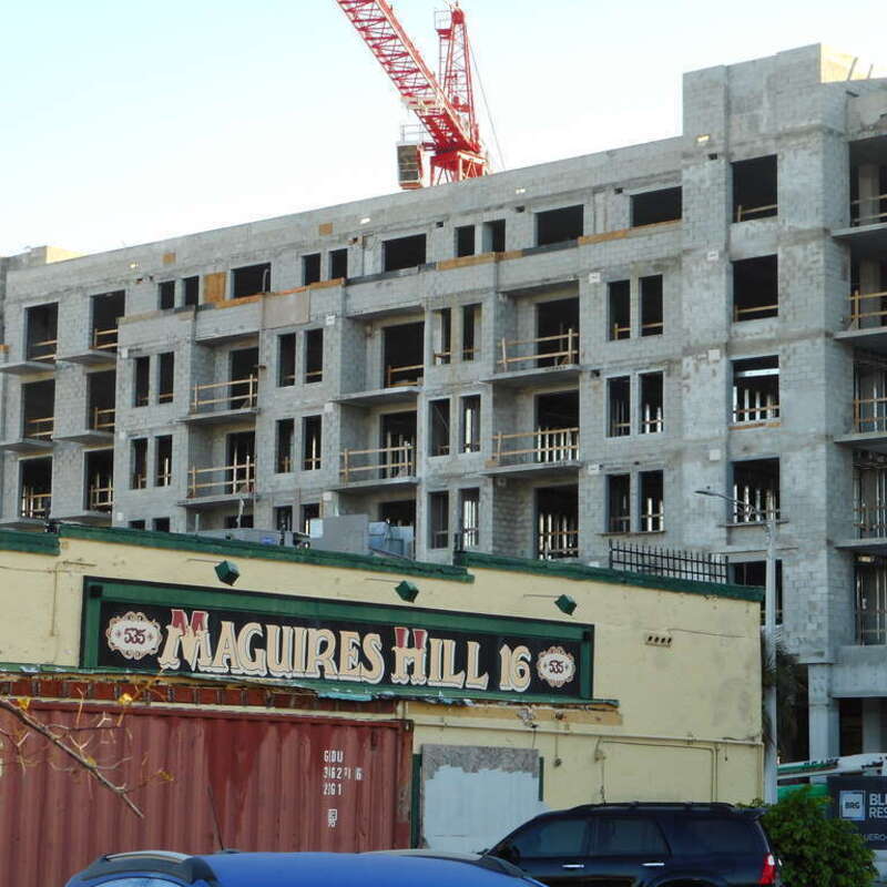 Maguires Hill 16 bar in Fort Lauderdale, Florida demolition
