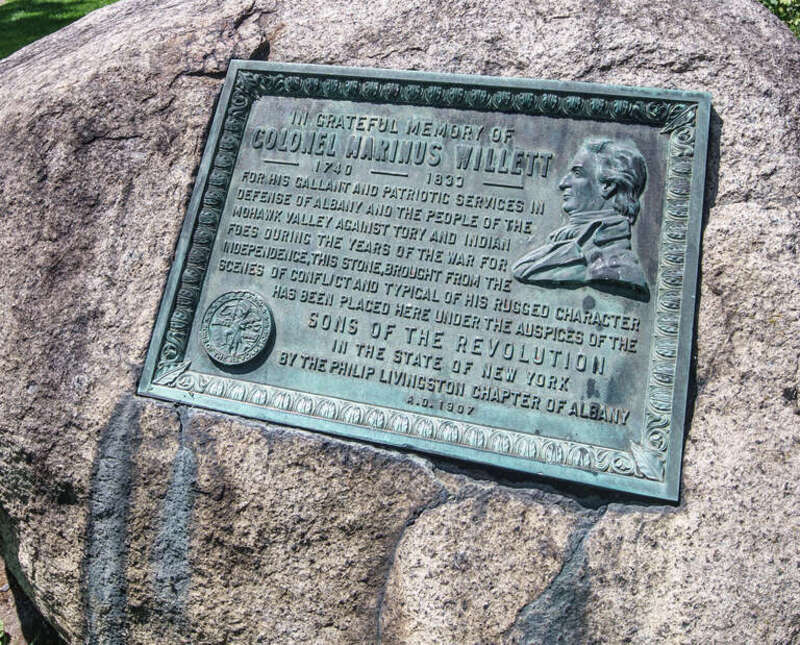 Marinus Willett Memorial, placed 1907, relocated 2006. Washington Park, Albany NY