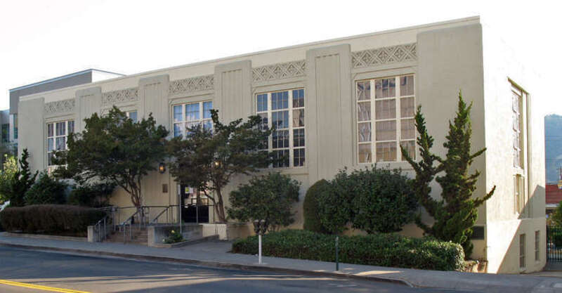 w:National Register of Historic Places listings in Contra Costa County, California. Martinez City Library, 740 Court St., Martinez, California, USA. Photographed from the east side of Court St. between Main and Ward Sts.