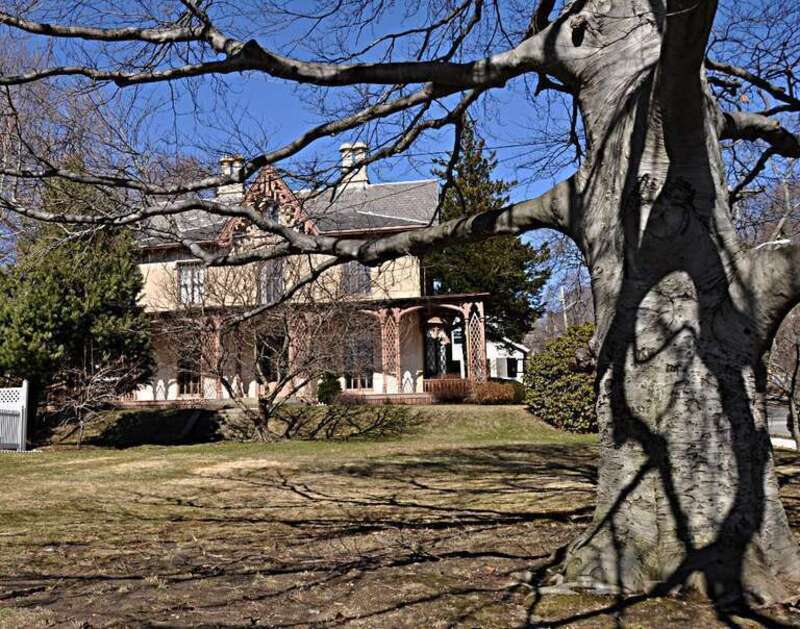 A photograph of the historic John B. Angier House in Medford, Massachusetts.