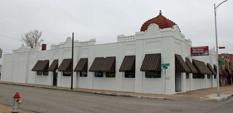 The Mentholatum Company Building, located at 1300 East Douglas in Wichita, Kansas. The property is listed on the National Register of Historic Places.