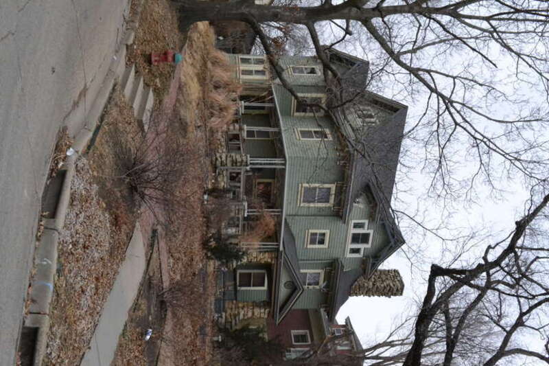 Morgan House in Topeka, Kansas. Listed on the National Register of Historic Places.