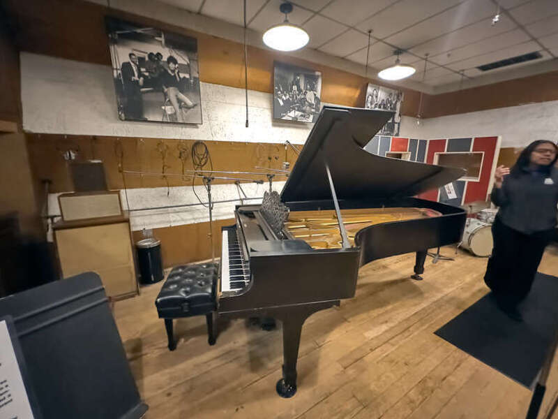 A wider view of the studio.  All the equipment is original.