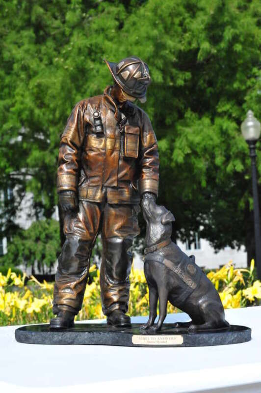 The National Fire Dog Monument was created to recognize the incredible contributions that accelerant detection canines (arson dogs) make in keeping communities safe. These dogs do not ask for anything in return after risking their lives to reduce the