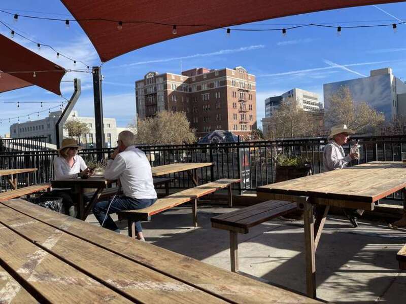 Patio at the Ole Bridge Pub in Reno, Nevada.