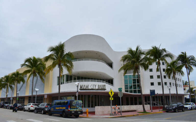 The Miami City Ballet teaches and performs at the Ophelia &amp; Juan Js. Roca Center in Miami Beach, adjacent to Collins Park.