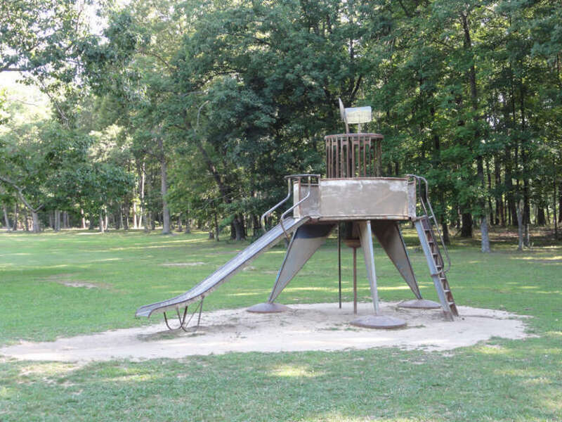 Radar on playground slide - Huntsville, Alabama, United States.