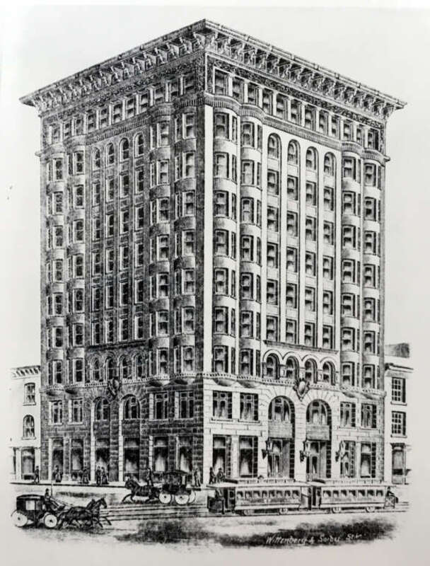 Rialto Building, St. Louis, MO, USA (1892), designed by Isaac S. Taylor.