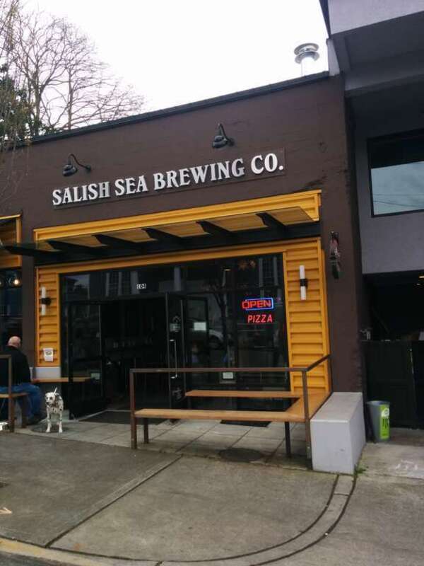 Exterior of Salish Sea Brewing in Edmonds, Washington