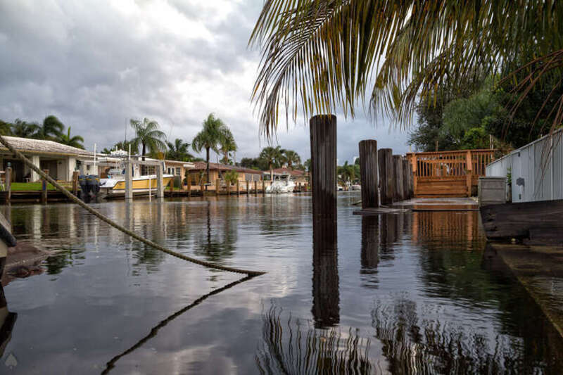 Half a foot of storm surge.