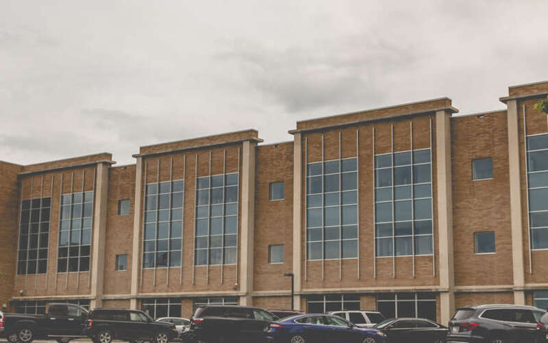 Scott County buildings, including the Scott County Courthouse and Court Administration building, as seen from 4th Avenue West in Shakopee, Minnesota.
______________
(c) 2018 Tony Webster 
tony@tonywebster.com 

+1 202-930-9200