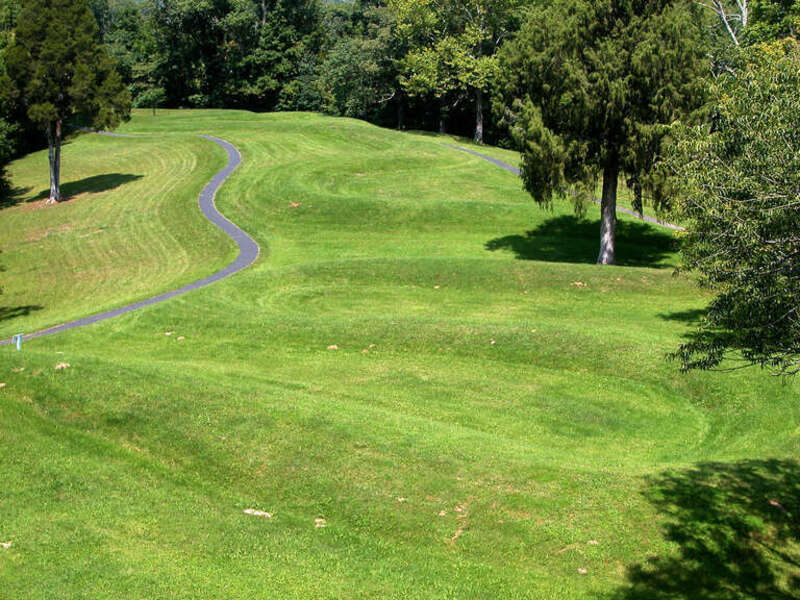 Serpent mound - a Native American burial ground.