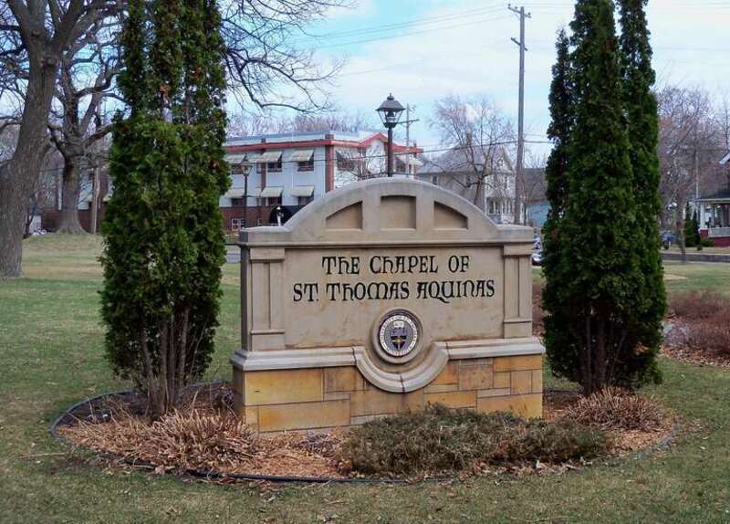 St. Thomas Aquinas Chapel sign